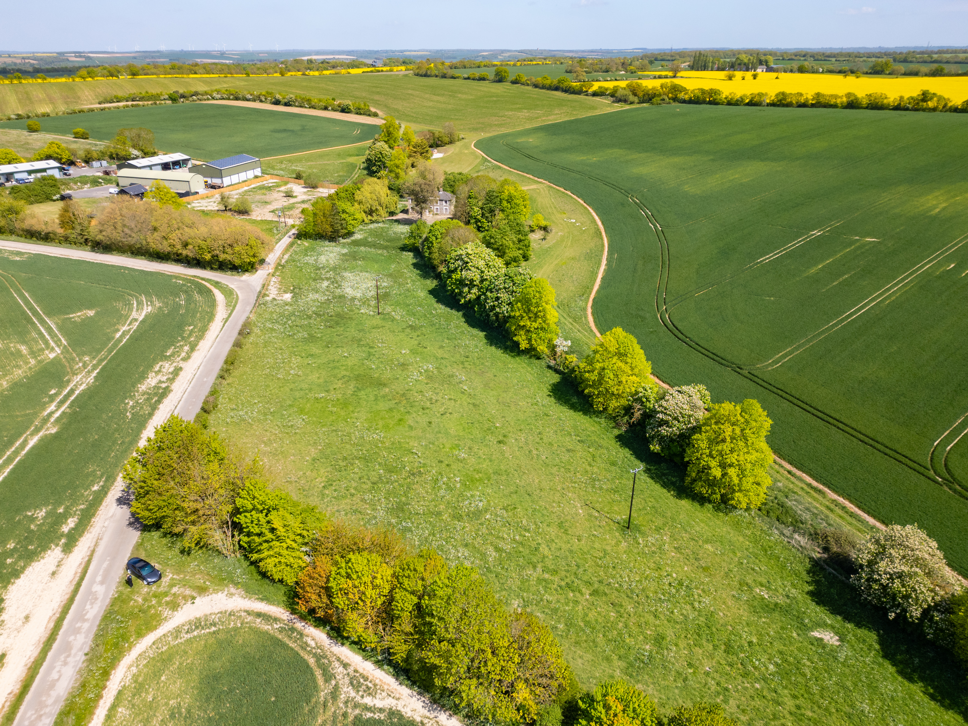 Aerial view of Field Farm House 2